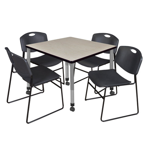Maple / Grey / Black / 42 x 42