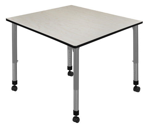 Regency Kee 30 in. Square Height Adjustable Mobile Classroom Activity Table
