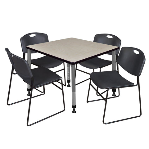 Maple / Grey / Black / 42 x 42