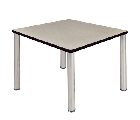 Regency Kee 30 in. Square Breakroom Table Top Black Legs