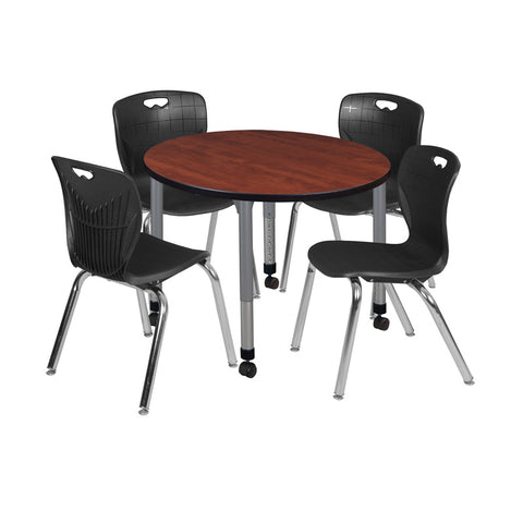 Cherry / Grey / Black / 42 x 42
