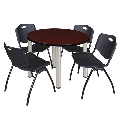 Mahogany / Chrome / Black / 42 x 42