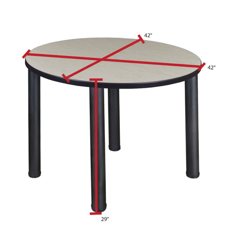 Maple / Black / Blue / 42 x 42