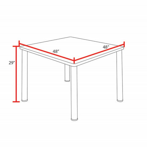 Black|Maple / 48 x 48