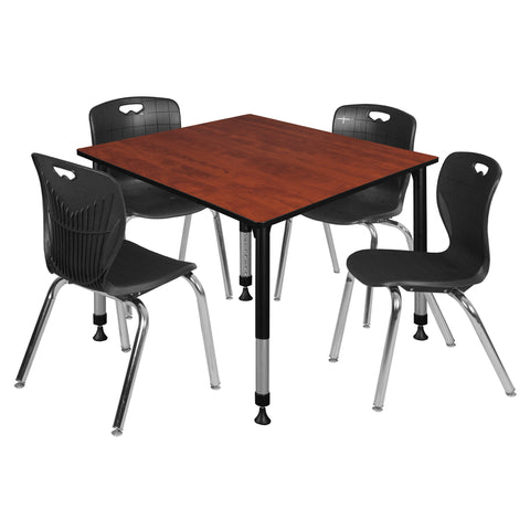 Cherry / Black / Black / 48 x 48