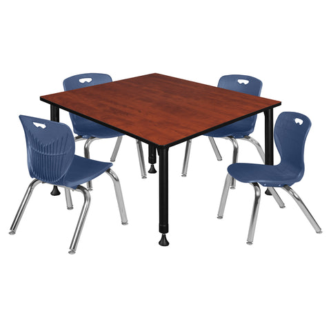 Cherry / Black / Blue / 48 x 48