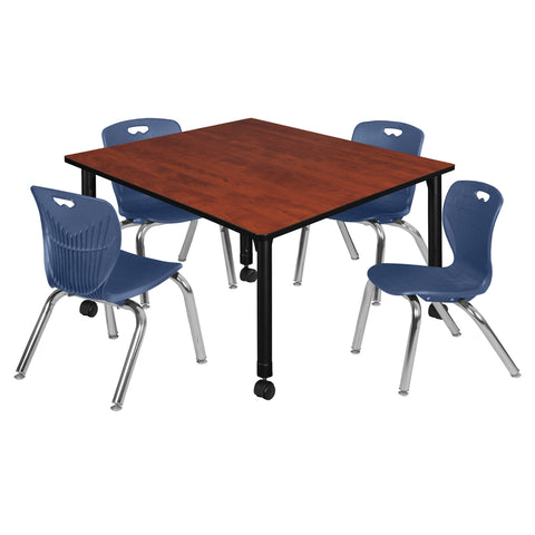 Cherry / Black / Blue / 48 x 48