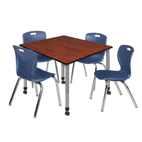 Cherry / Grey / Blue / 48 x 48