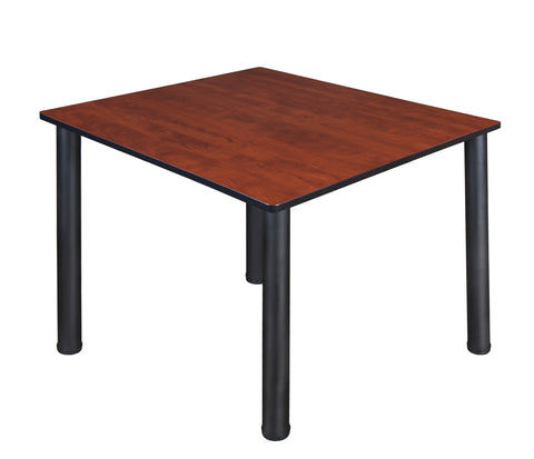 Regency Kee 30 in. Square Breakroom Table Top Black Legs
