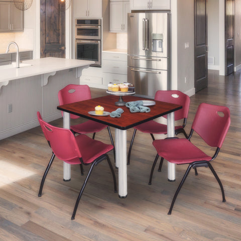 Cherry / Chrome / Burgundy / 48 x 48