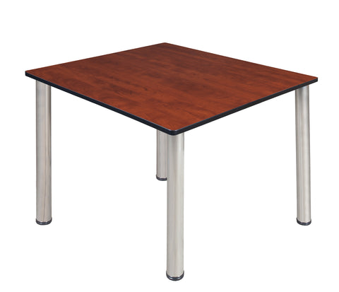 Regency Kee 30 in. Square Breakroom Table Top Black Legs