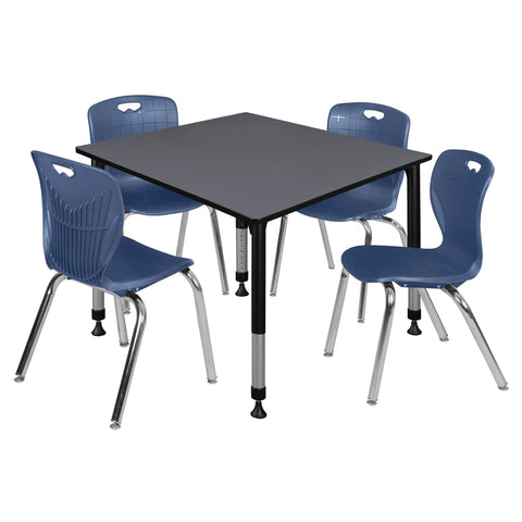 Grey / Black / Blue / 48 x 48