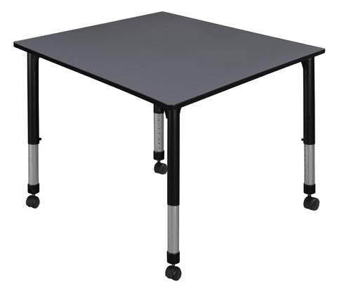 Regency Kee 30 in. Square Height Adjustable Mobile Classroom Activity Table