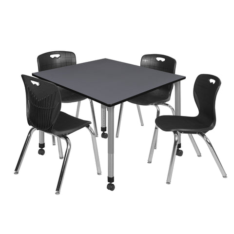 Grey / Grey / Black / 48 x 48