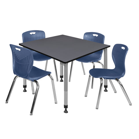 Grey / Grey / Blue / 48 x 48