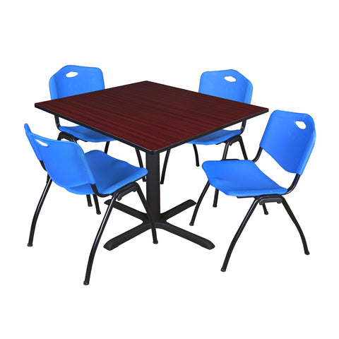 Blue|Mahogany / 48 x 48