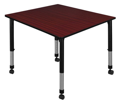 Regency Kee 30 in. Square Height Adjustable Mobile Classroom Activity Table