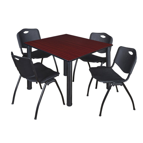 Mahogany / Black / Black / 48 x 48