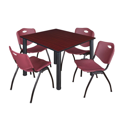 Mahogany / Black / Burgundy / 48 x 48