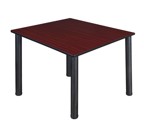 Regency Kee 30 in. Square Breakroom Table Top Black Legs