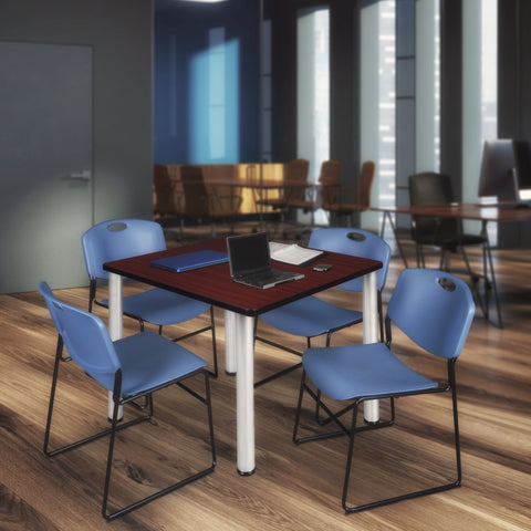 Blue|Chrome|Mahogany / 48 x 48