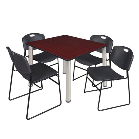 Black|Chrome|Mahogany / 48 x 48