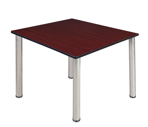 Regency Kee 30 in. Square Breakroom Table Top Black Legs