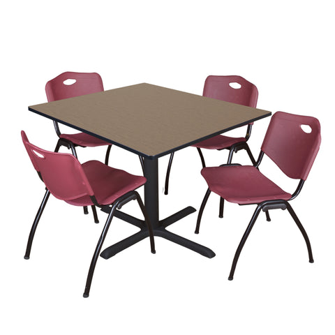Burgundy|Noble Oak / 48 x 48