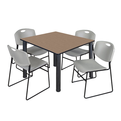 Noble Oak / Black / Grey / 48 x 48