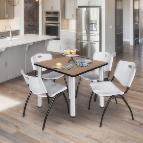 Noble Oak / Chrome / Grey / 48 x 48