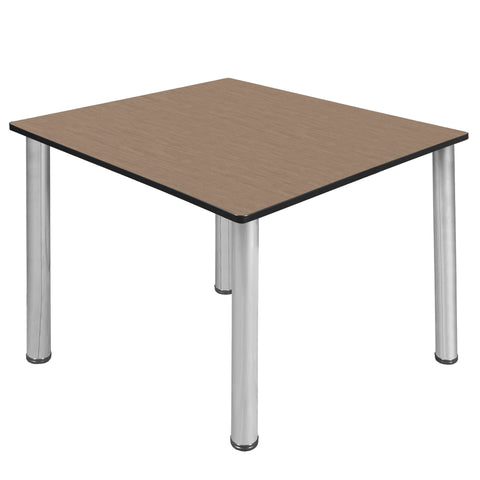 Regency Kee 30 in. Square Breakroom Table Top Black Legs
