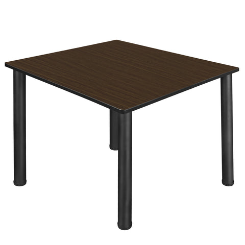 Regency Kee 30 in. Square Breakroom Table Top Black Legs