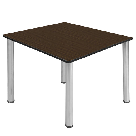 Regency Kee 30 in. Square Breakroom Table Top Black Legs