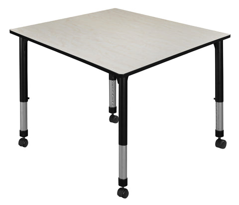 Regency Kee 30 in. Square Height Adjustable Mobile Classroom Activity Table