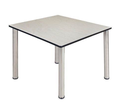 Regency Kee 30 in. Square Breakroom Table Top Black Legs