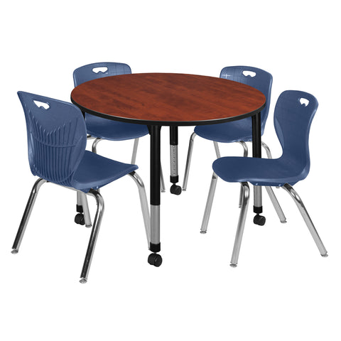 Cherry / Black / Blue / 48 x 48