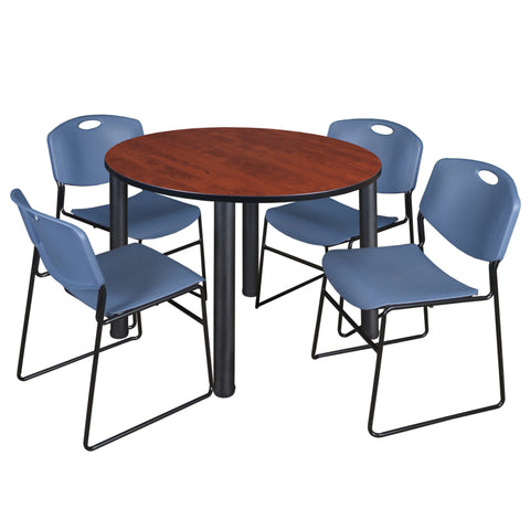 Cherry / Black / Blue / 48 x 48