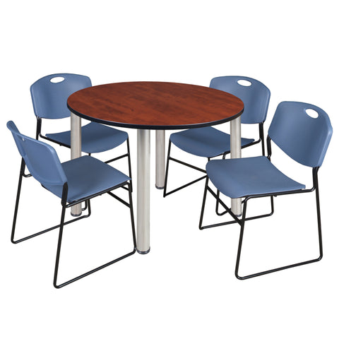 Cherry / Chrome / Blue / 48 x 48