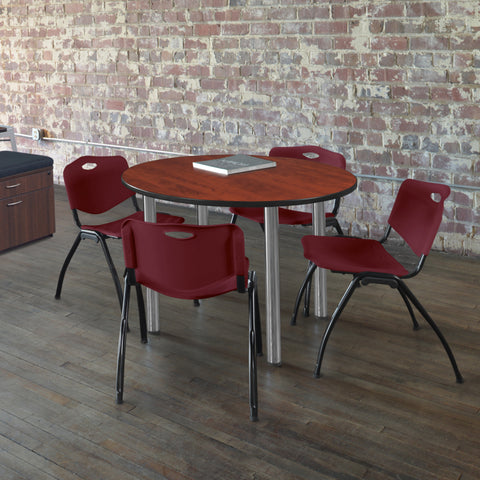 Cherry / Chrome / Burgundy / 48 x 48