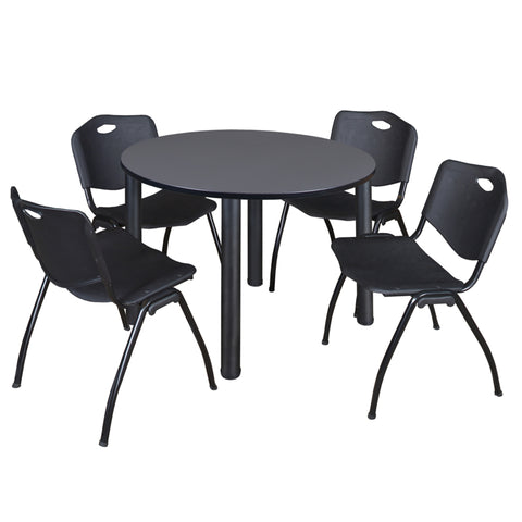 Grey / Black / Black / 48 x 48