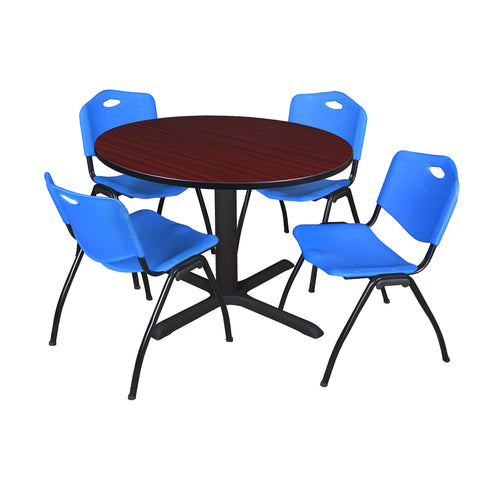 Blue|Mahogany / 48 x 48