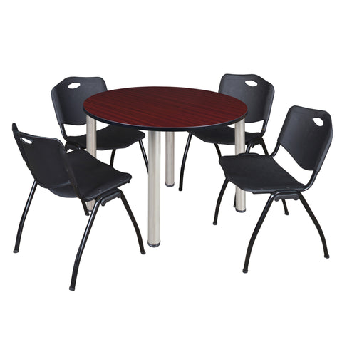 Mahogany / Chrome / Black / 48 x 48