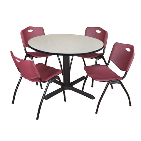 Burgundy|Maple / 48 x 48