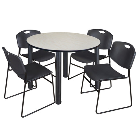 Maple / Black / Black / 48 x 48