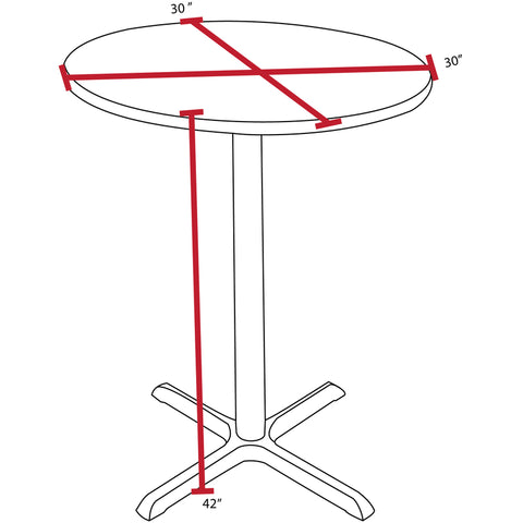 Cherry / Black / 30 x 30 Round