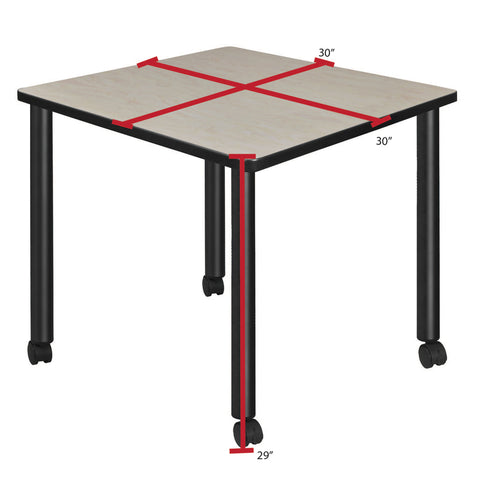 Black|Maple / 30 x 30 Square