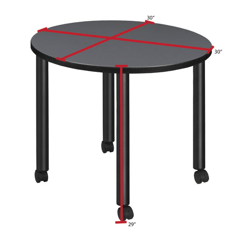 Black|Grey / 30 x 30 Round