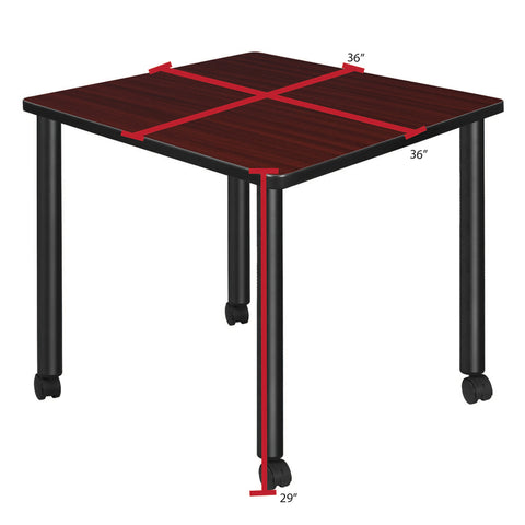 Black|Mahogany / 36 x 36 Square