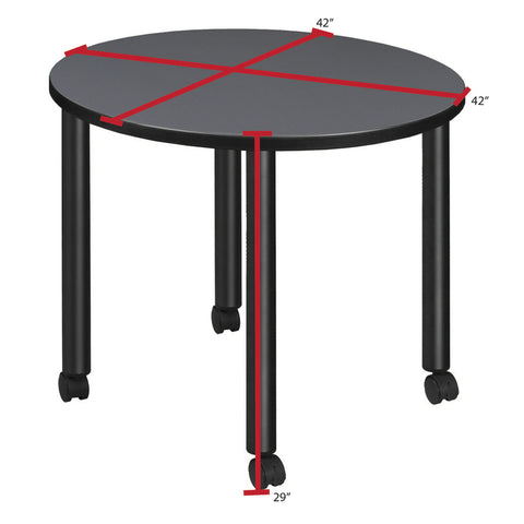 Black|Grey / 42 x 42 Round