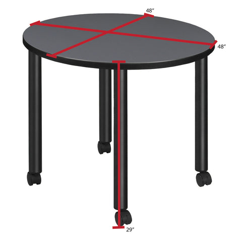 Black|Grey / 48 x 48 Round